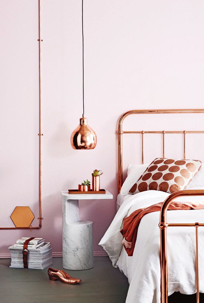 Roze in slaapkamer