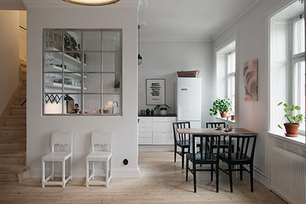 Schattige keuken loft Stockholm