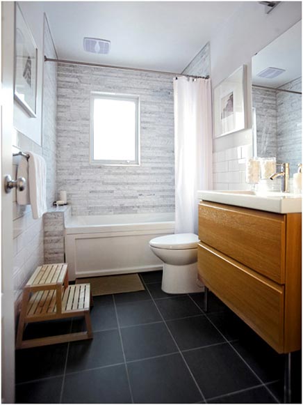 Simpel en elegante badkamer renovatie