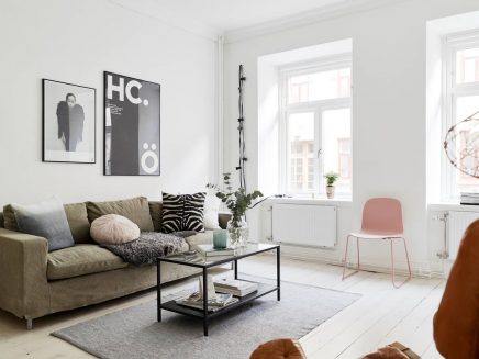 Simpele mooie styling voor de verkoop van Zweeds appartement