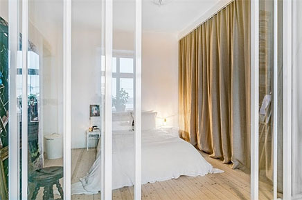Slaapkamer ideeën van stijlvol appartement Stockholm