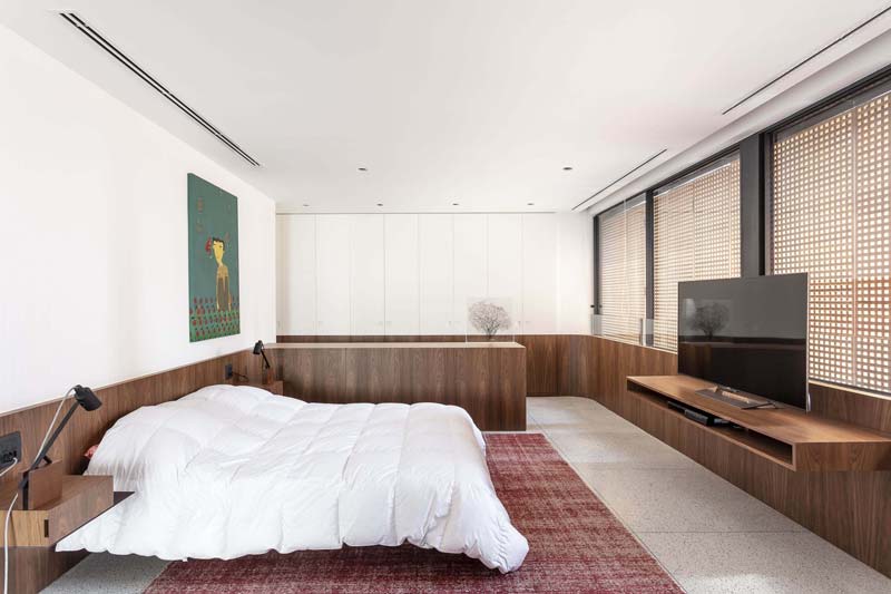 slaapkamer ontwerp notenhout