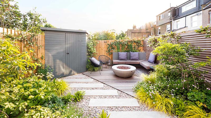 smalle diepe tuin plantenborders