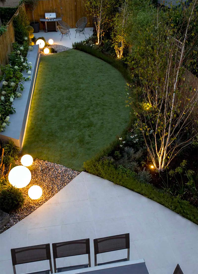 smalle diepe tuin zones