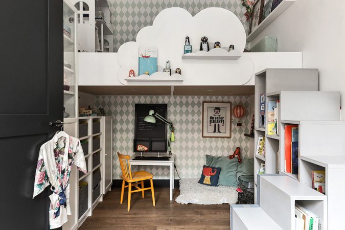 Speelse kinderkamer met multifunctionele hoogslaper | Inrichting-huis.com