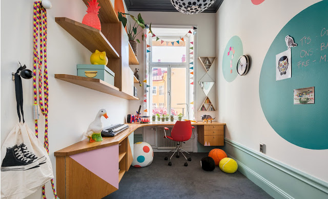 Speelse kleurrijke kinderkamer | Inrichting-huis.com