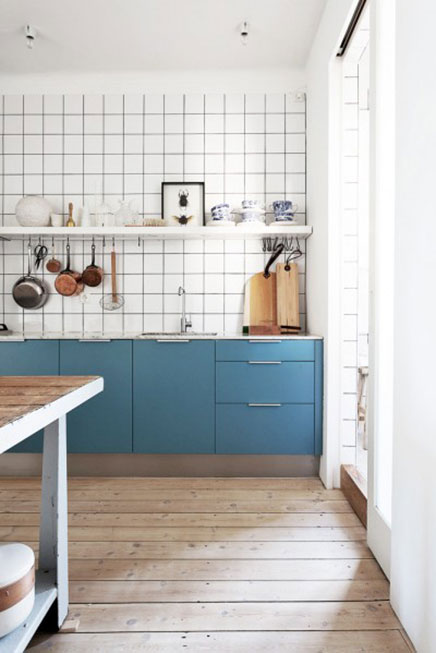 Stijlvolle blauwe keuken