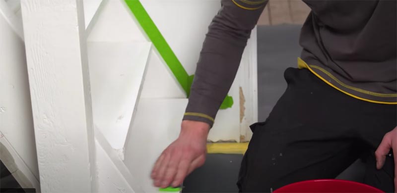 trap zwart verven ontvetten