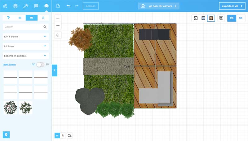 Tuin ontwerpen online tools Floorplanner