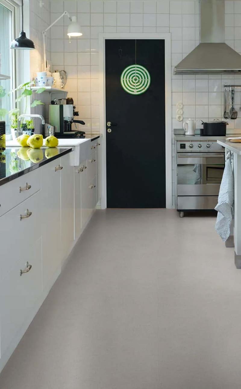 vinyl vloer betonlook keuken