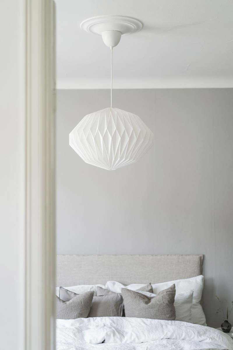witte hanglamp slaapkamer