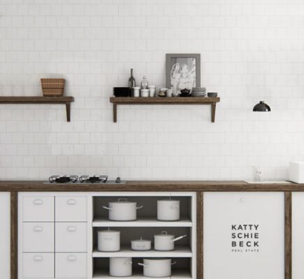 Witte keuken door Katty Schiebeck
