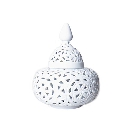 Witte Marokkaanse lampen