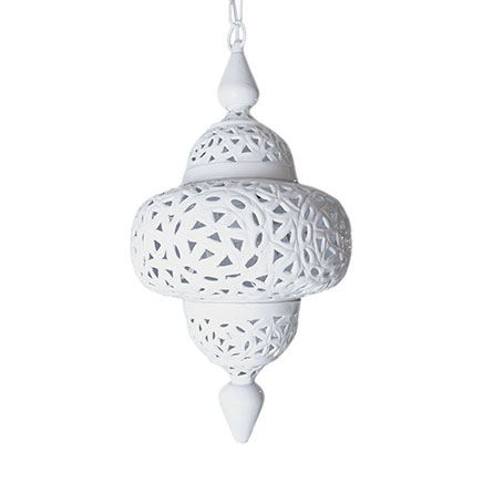 Witte Marokkaanse lampen