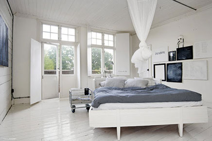 Witte slaapkamer ideeën