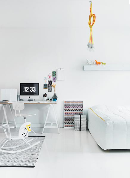 Witte slaapkamer van interieurontwerpster Susanna Vento