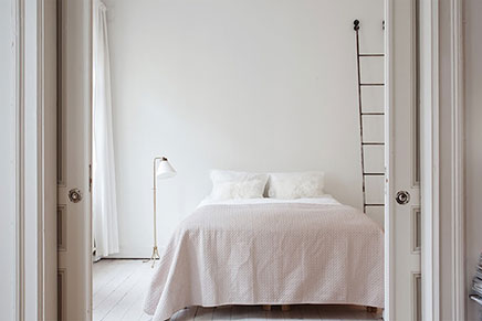 Witte slaapkamer van stylist Elin Kling